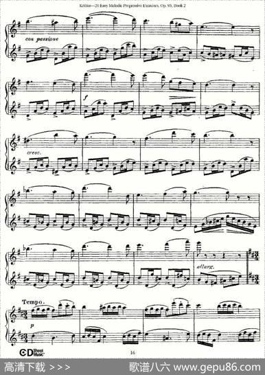 柯勒练习曲作品93号（二）