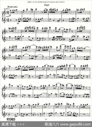 柯勒练习曲作品93号（二）