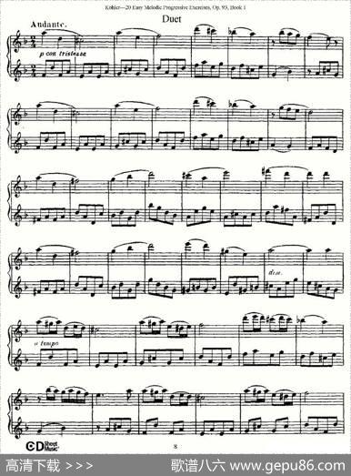 柯勒练习曲作品93号（一）