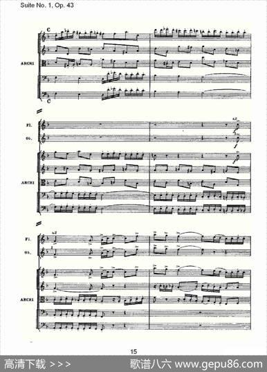 SuiteNo.1,Op.43第一套曲,Op.43第一乐章（一）