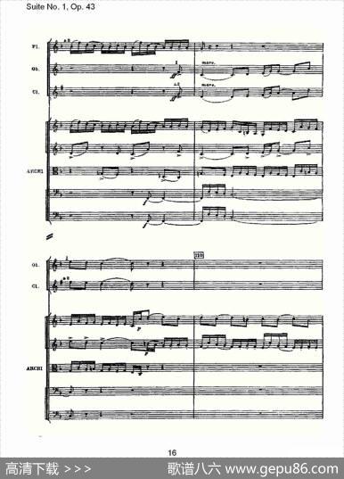 SuiteNo.1,Op.43第一套曲,Op.43第一乐章（一）