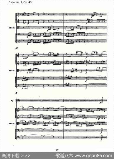 SuiteNo.1,Op.43第一套曲,Op.43第一乐章（一）