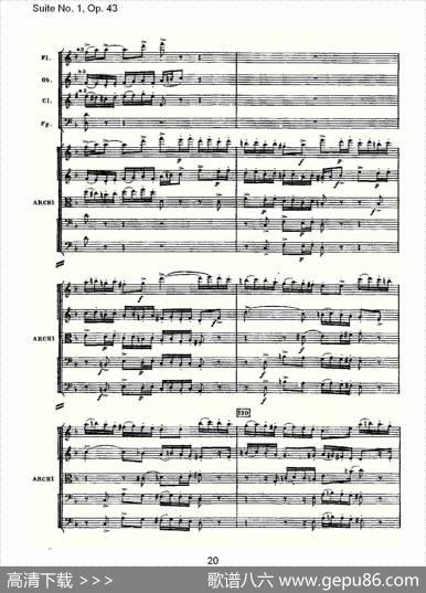 SuiteNo.1,Op.43第一套曲,Op.43第一乐章（一）