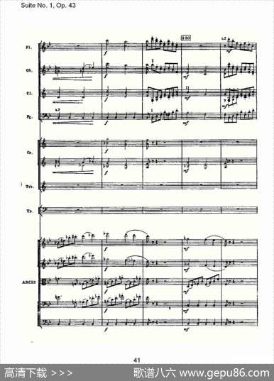 SuiteNo.1,Op.43第一套曲,Op.43第五乐章（二）