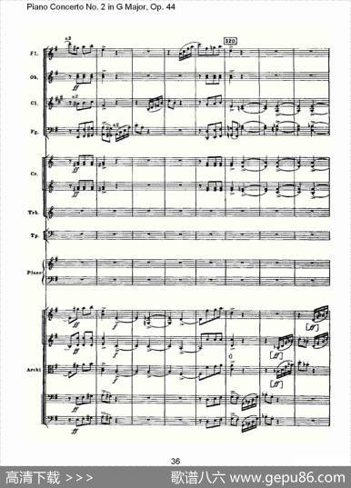 G大调第二钢琴协奏曲,Op.44第三乐章（二）