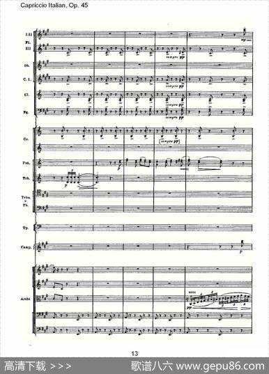 CapriccioItalian,Op.45意大利幻想曲,Op.45