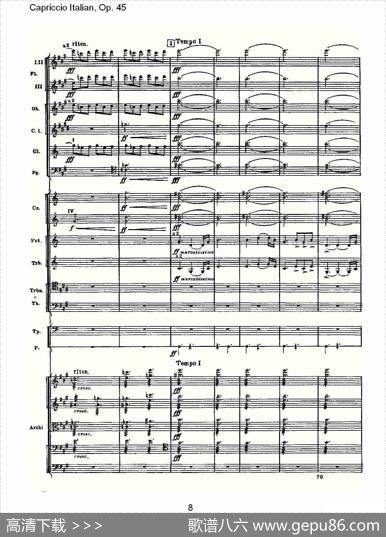CapriccioItalian,Op.45意大利幻想曲,Op.45