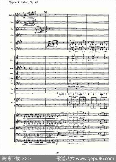 CapriccioItalian,Op.45意大利幻想曲,Op.45