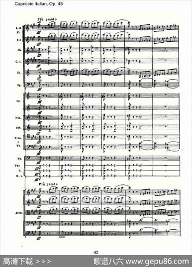 CapriccioItalian,Op.45意大利幻想曲,Op.45