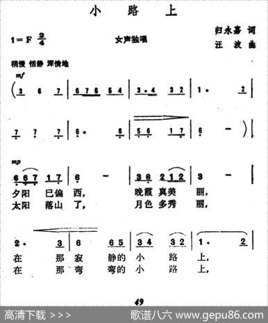 小路上 - 归永嘉|汪波