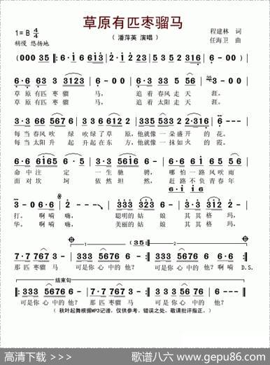 草原有匹枣骝马 - 程建林|任海卫