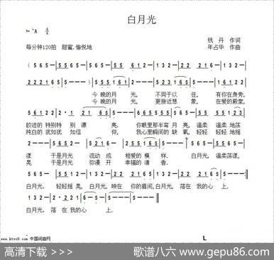 白月光（钱丹词年占华曲） - 钱丹|年占华