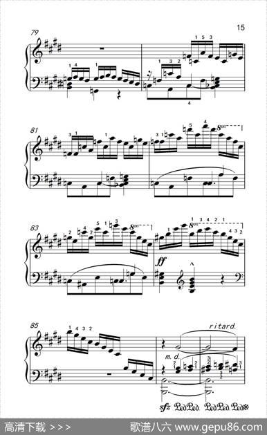 莫什科夫斯基钢琴练习曲（第一首）