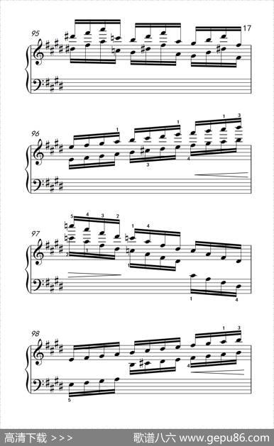 莫什科夫斯基钢琴练习曲（第一首）