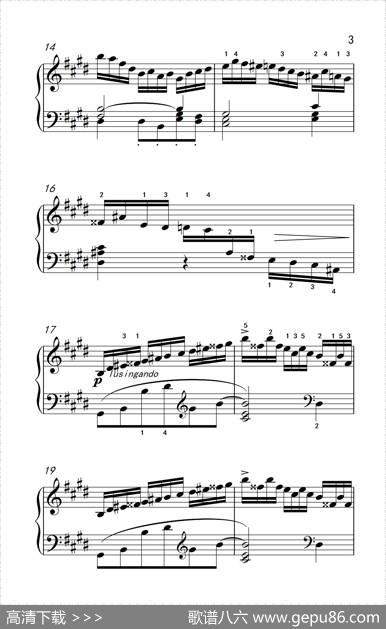 莫什科夫斯基钢琴练习曲（第一首）