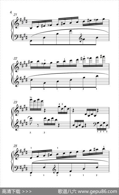 莫什科夫斯基钢琴练习曲（第一首）