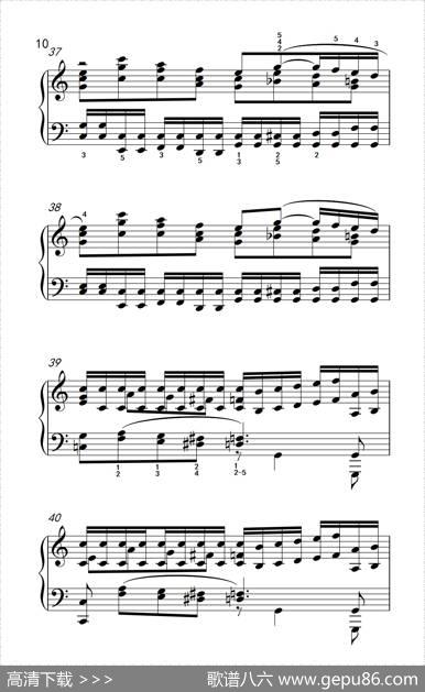 莫什科夫斯基钢琴练习曲（第四首）