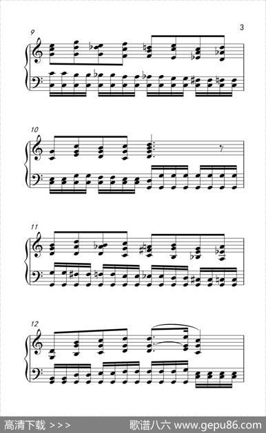 莫什科夫斯基钢琴练习曲（第四首）