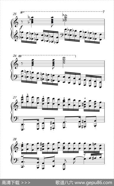 莫什科夫斯基钢琴练习曲（第四首）