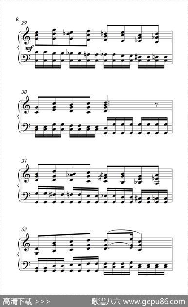 莫什科夫斯基钢琴练习曲（第四首）