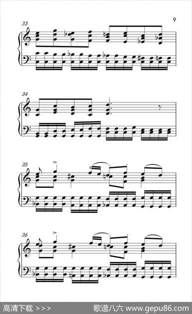 莫什科夫斯基钢琴练习曲（第四首）