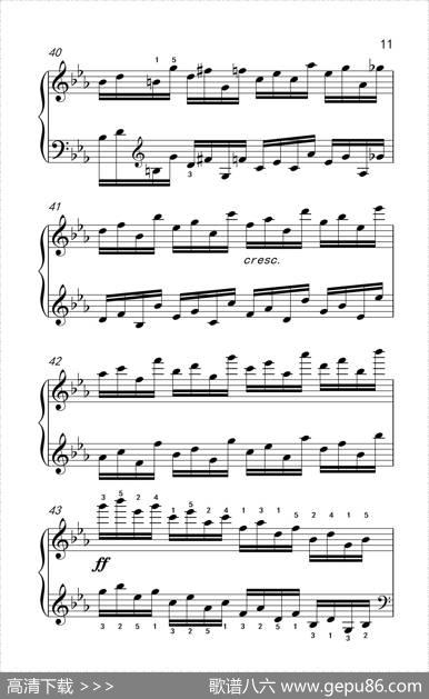 莫什科夫斯基钢琴练习曲（第七首）