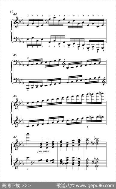 莫什科夫斯基钢琴练习曲（第七首）