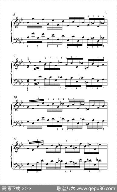 莫什科夫斯基钢琴练习曲（第七首）