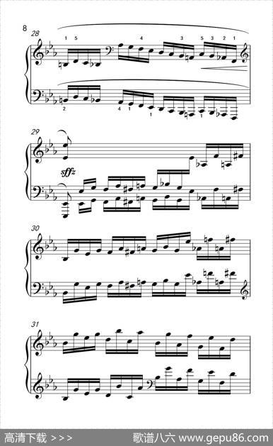 莫什科夫斯基钢琴练习曲（第七首）