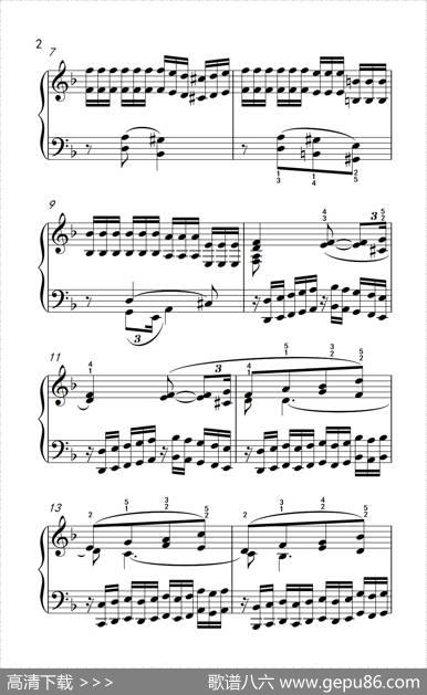 莫什科夫斯基钢琴练习曲（第九首）