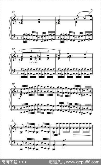 莫什科夫斯基钢琴练习曲（第九首）