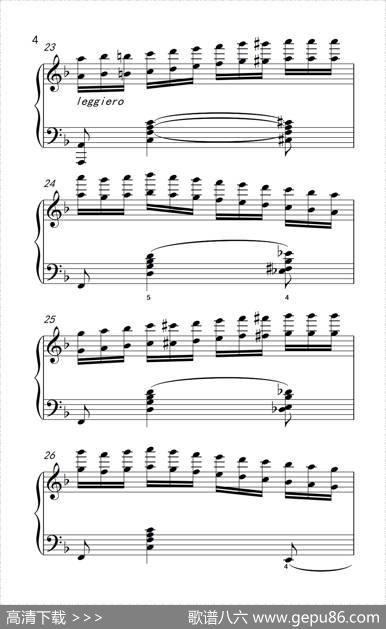 莫什科夫斯基钢琴练习曲（第九首）