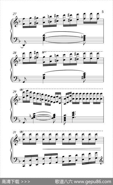 莫什科夫斯基钢琴练习曲（第九首）