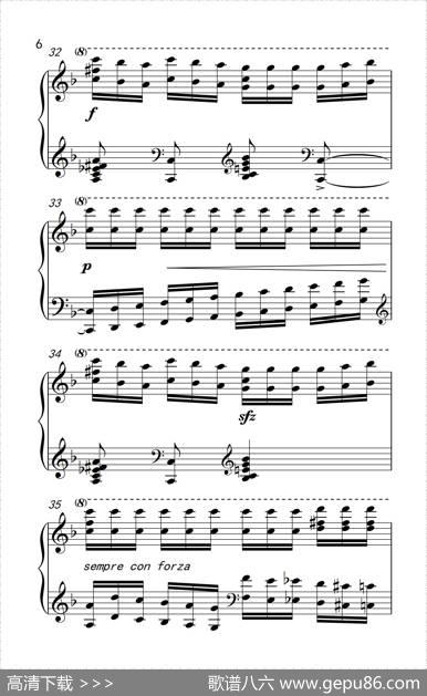 莫什科夫斯基钢琴练习曲（第九首）