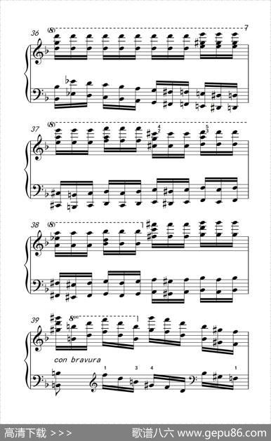 莫什科夫斯基钢琴练习曲（第九首）