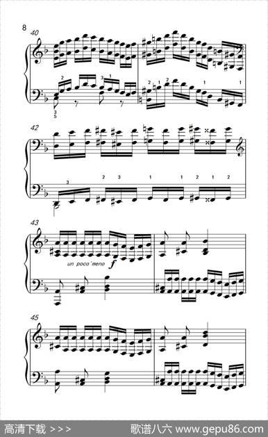 莫什科夫斯基钢琴练习曲（第九首）