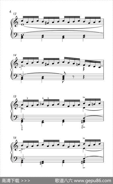 莫什科夫斯基钢琴练习曲（第十首）