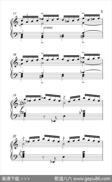 莫什科夫斯基钢琴练习曲（第十首）