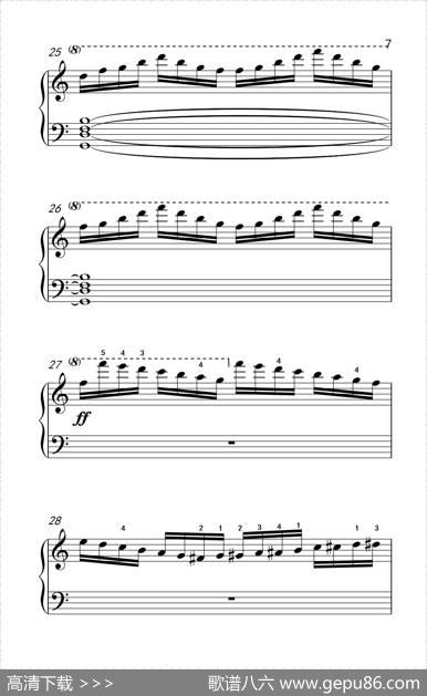 莫什科夫斯基钢琴练习曲（第十首）