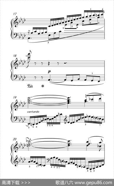 莫什科夫斯基钢琴练习曲（第十一首）