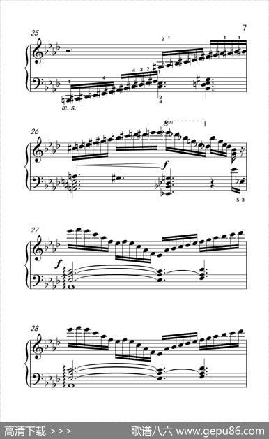 莫什科夫斯基钢琴练习曲（第十一首）