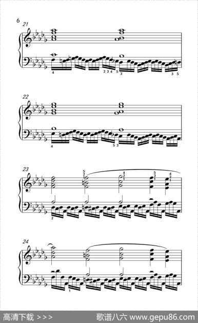 莫什科夫斯基钢琴练习曲（第十二首）