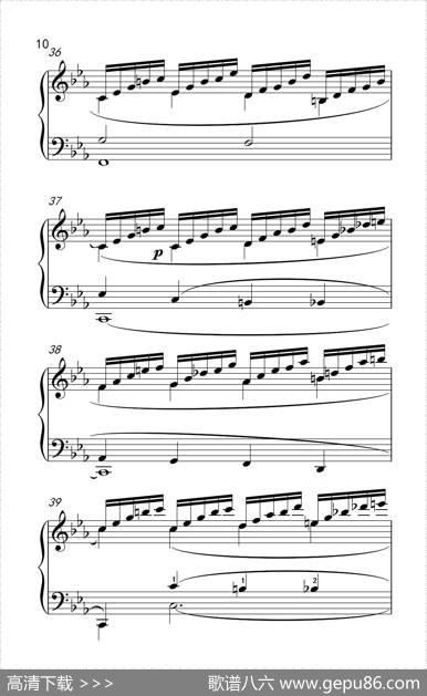 莫什科夫斯基钢琴练习曲（第十四首）