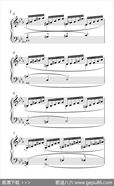 莫什科夫斯基钢琴练习曲（第十四首）