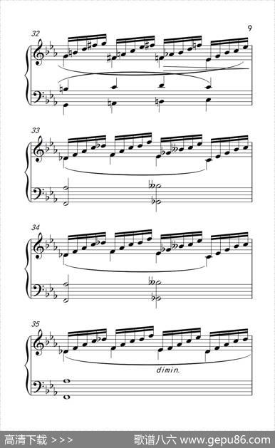 莫什科夫斯基钢琴练习曲（第十四首）