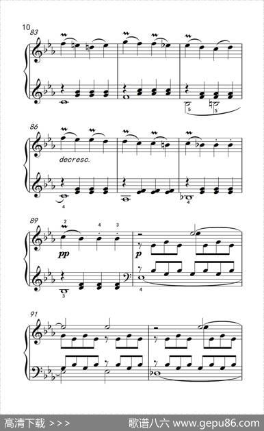 第八钢琴奏鸣曲（悲怆）极慢的慢板序奏转辉煌的快板