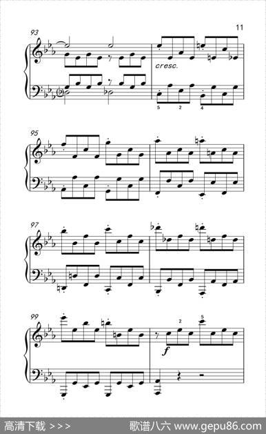 第八钢琴奏鸣曲（悲怆）极慢的慢板序奏转辉煌的快板