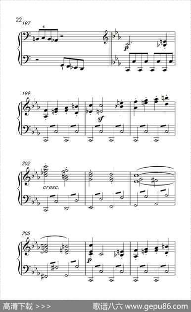 第八钢琴奏鸣曲（悲怆）极慢的慢板序奏转辉煌的快板
