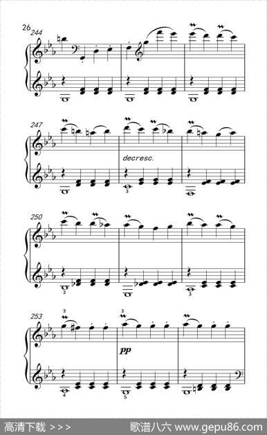 第八钢琴奏鸣曲（悲怆）极慢的慢板序奏转辉煌的快板