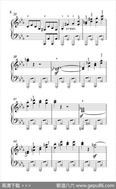 第八钢琴奏鸣曲（悲怆）极慢的慢板序奏转辉煌的快板